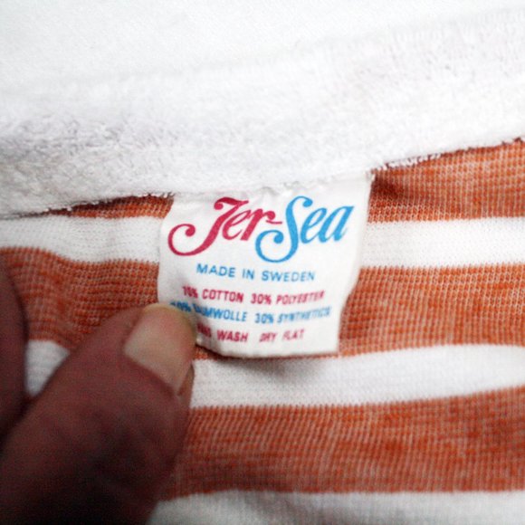 Brown and White Stripe Bikini Halter - Picture 6 of 6